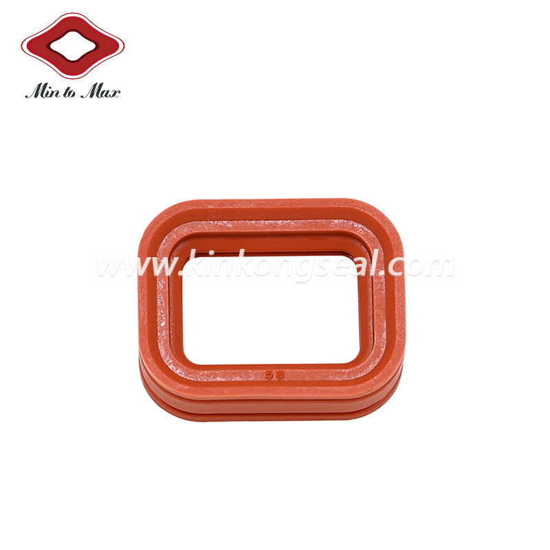 The Brick Red  Connector Seal Ring For 2 Pin Male DTM  Auto Waterproof Connector DTM04-2P
